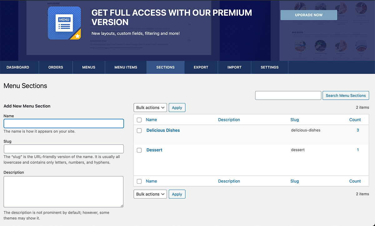 upgrade website