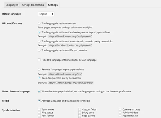Multilingual WordPress plugin
