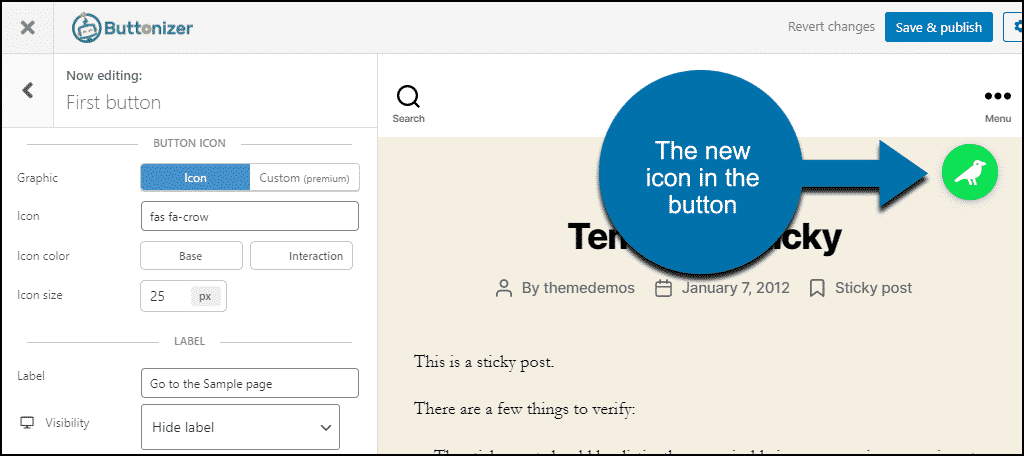 زر دعوة عائم