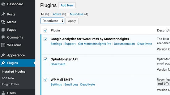 the 401 error plugin