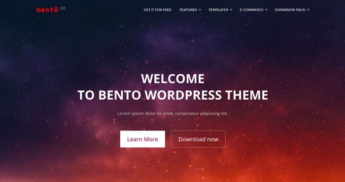 bento e-store templates