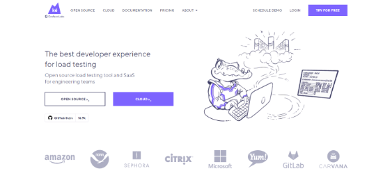 K6 website speed test